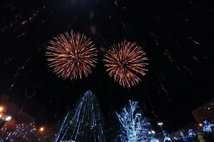 Усть-Каменогорск встретил Новый год